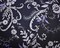 Deep Navy-Purple-Multi Polyester Floral Printed Charmeuse Woven Fabric By the Yard